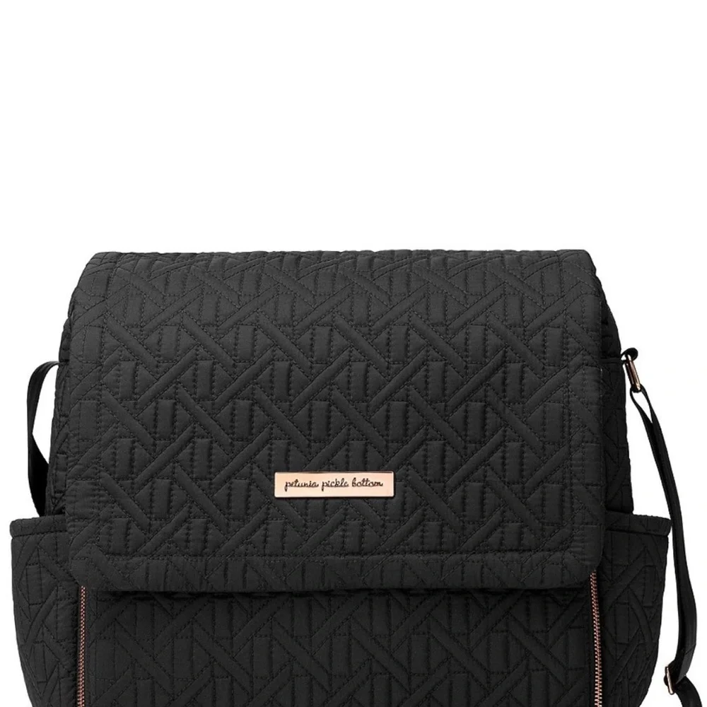 Petunia Pickle Bottom Black Diaper Bag